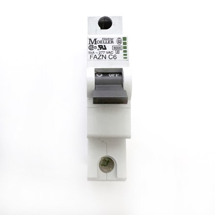 Moeller Faz FAZN-C6 C6 6A 6 Amp MCB Circuit Breaker Type C